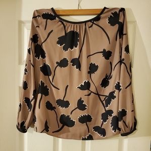 LOFT Women's Long Sleeve Flower Blouse